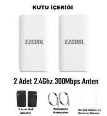 EZCOOL EZ-W240AN DIŞ ORTAM (2.4GHz 300Mbps 1KM) ACCESS POİNT