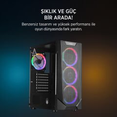 JAMES DONKEY HELIX H800 4XRBW ATX 650W GAMING KASA