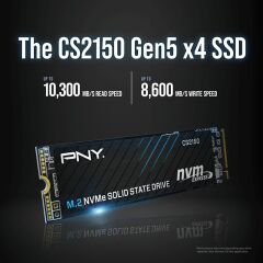 PNY CS2150 2TB  10200/8500 NVMe PCIe Gen5x4 M.2 SSD (M280CS2150-2TB-TB)