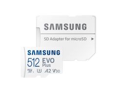 512GB SAMSUNG EVO PLUS MICROSDXC UHS-I U3 V30 A2 160MB/s MB-MC512SA/TR