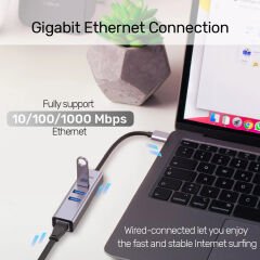 UNITEK 4-IN-1 ETHERNET HUB (Y-3088B)