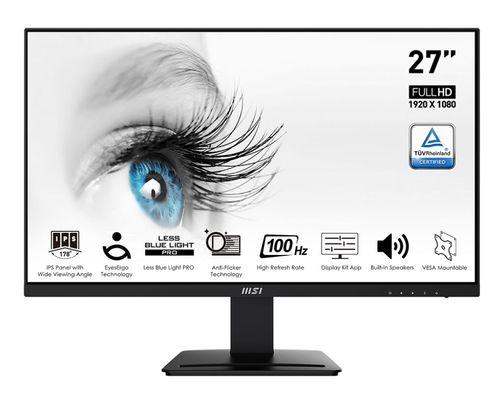 27 MSI PRO MP273A FHD 1MS 100HZ FLAT IPS