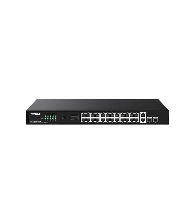 TENDA TEG1128P-24-410W 10/100/1000 24 PORT SWITCH